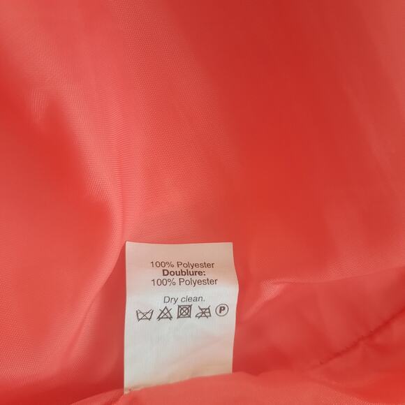 J. Crew The Pencil Skirt Lined Side Slant Pockets Back Zip Bright Orange Size 4 - Picture 5 of 6